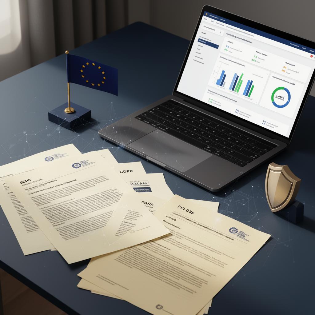 Regulatory compliance landscape — GDPR, NIS2, EU AI Act, DORA and PCI-DSS frameworks
